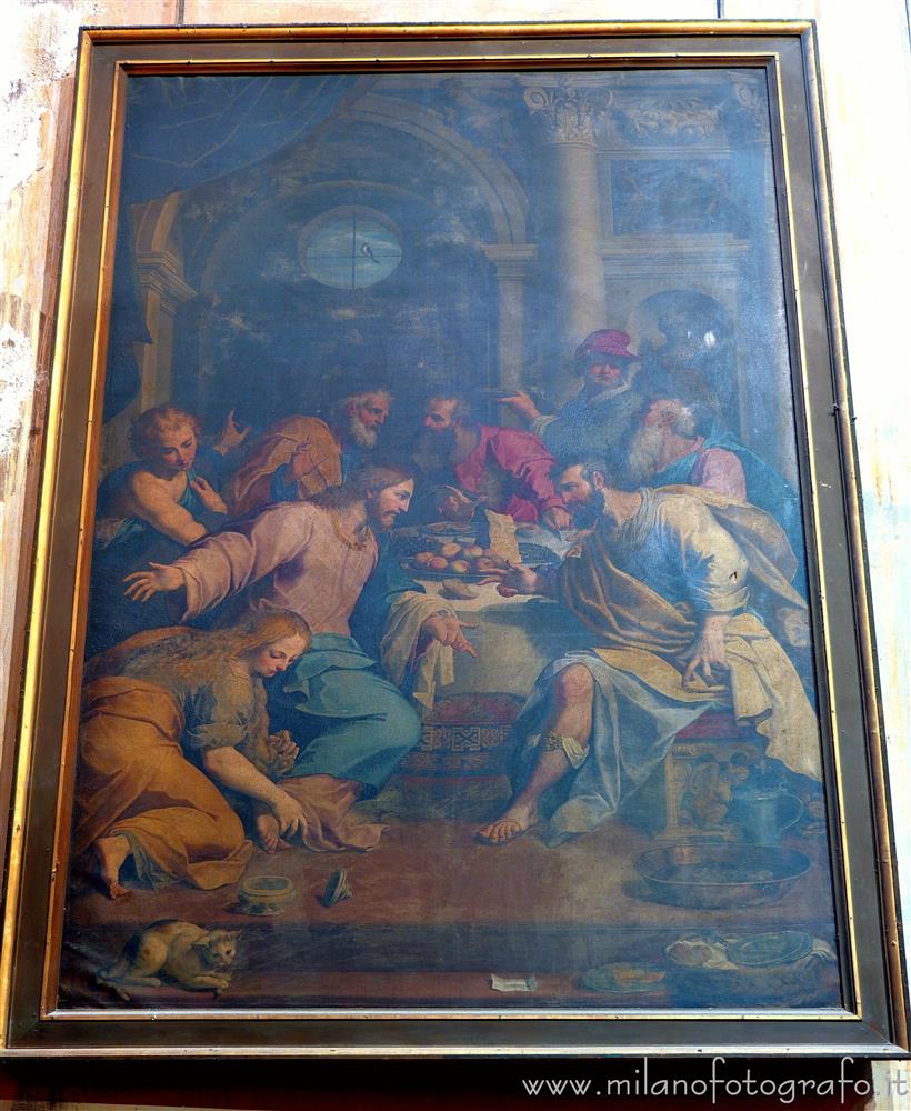Milano - Tela raffigurante la Maddalena che lava i piedi a Gesù nella Chiesa di San Pietro Celestino